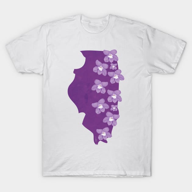 Illinois Violet T-Shirt by Lavenderbuttons